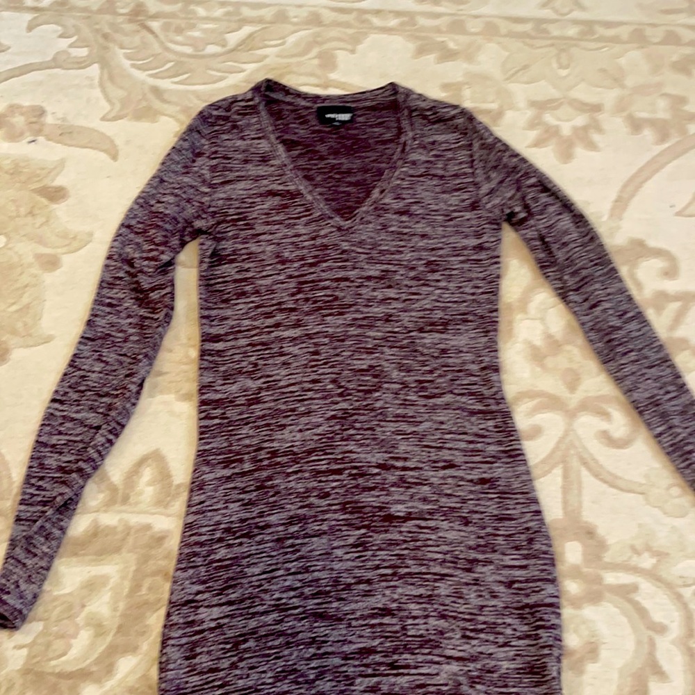 Purple midi dress